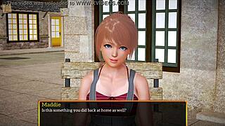 My new family in this erotic hentai game with big tits