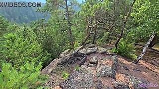 Cum Extraction in Mountains: Sucked Off Instructor While Hiking 😈