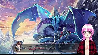 Lin la dragona de hielo mirror 05 in 3d cartoon anime with mirror monster