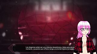 Lin la dragona de hielo mirror 05 in 3d cartoon anime with mirror monster