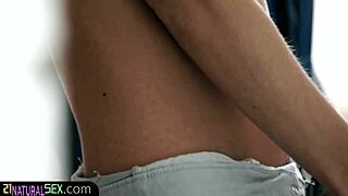 european model poses in glamour solo with amateurs