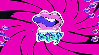 She stripped down completely in sexy lingerie.