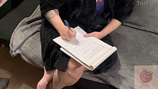 Step Son Flunks Exam, Mom Comforts with Mouth