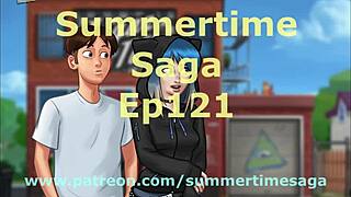 summertime saga episode 121 unfolds in anime style