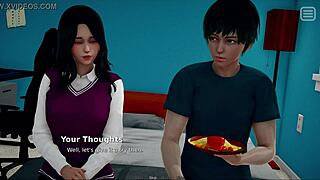 Hey, my bully turned out to be my lover with those big tits