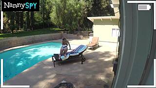 Caught stealing, slutty nanny lets boss empty inside her!