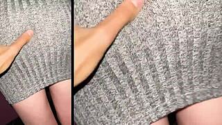 Thrilling cinema quickie with risky public banging!