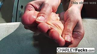 charley chase indulges in lucha libre foot fetish
