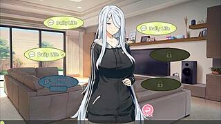 i caught my boss jerking off to my huge cock in this summer clover harem hentai game episode four