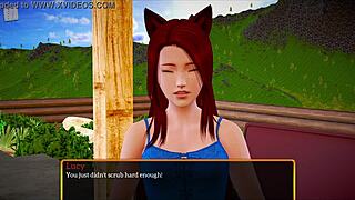 My New Family 458 In Hentai Game With Redhead And Blonde