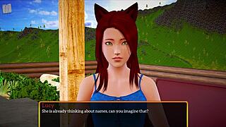 My New Family 458 In Hentai Game With Redhead And Blonde