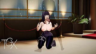Anime Hentai Game Gaming Hinata Hyuga Netorare Fucks With Lots Of Sex In Various Positions And Blowjob Naruto