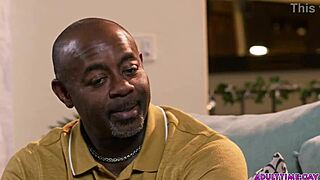 An old Black man claims a redhead twink’s tight virginity in a raw encounter.