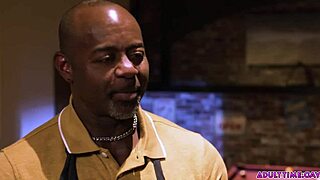 An old Black man claims a redhead twink’s tight virginity in a raw encounter.