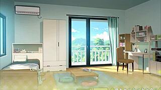 i caught my boss jerking off to my huge cock in this summer clover harem hentai game episode four