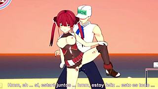 anime houshou marine fucking on beach