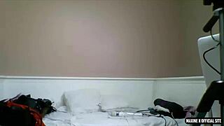 busty maxine x goes solo with dildo fucking her twat