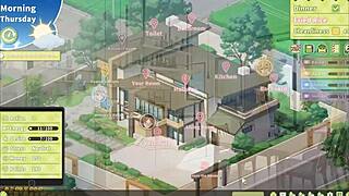 i caught my boss jerking off to my huge cock in this summer clover harem hentai game episode four