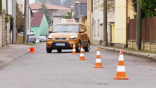 Fake driving school where big cock instructor fucks and licks the student 😏