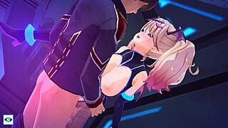 Shangri-La Drive Brenda SR Plus Akiakane's Idol in Hentai Anime Game Heart's Voice Version