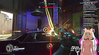 vtuber lewdneko plays overwatch and gets spanked part 2