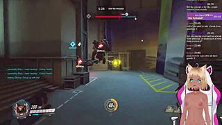 vtuber lewdneko plays overwatch and gets spanked part 2