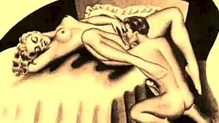 vintage erotic drawings tease the senses