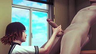 Hentai uncensored Sara pleasures with hand and pussy in Japanese manga