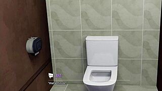 lara croft slurps huge bbc at glory hole in 3d hentai