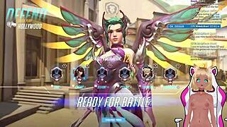 vtuber lewdneko plays overwatch and gets spanked part 2