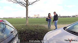 czech amateur hussy’s big tits shine with jizz. wanna see that public car action?