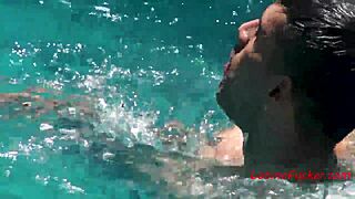 watch this hidden pool sex with latin gay teen