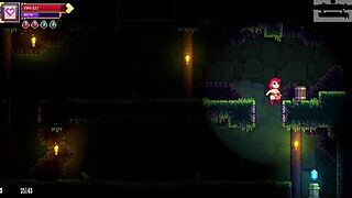 Playing Scarlet Maiden, part 2, tackling rogue-like boss on second floor with wild action.