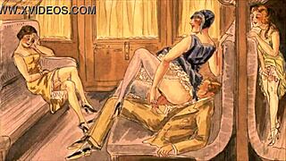 vintage erotic drawings tease the senses