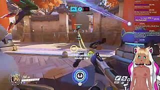 vtuber lewdneko plays overwatch and gets spanked part 2