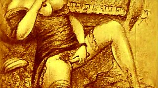 vintage erotic drawings tease the senses