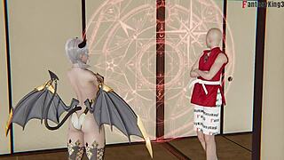 Wow, 2-B dances and gets fucked hard in shower fantasy! Full 1hr 3D movie on Sheer FantasyKing3 awaits.