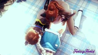 Frozen Hentai Elsa & Anna Fucked Fingering Threesome Anime Manga Japanese Disney Porn