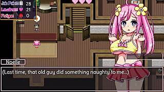 Noelle plays her best with toys and blowjob