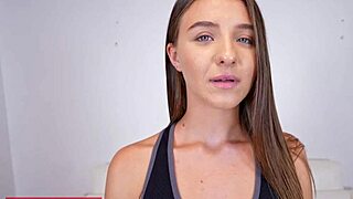 gorgeous 18-year-old ukrainian refugee sissy moore banged by agent in yoga pants