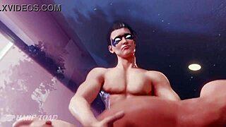 Harptoad Bends Starfire Over For A Monster Cock Cumshot In This 3D Cartoon