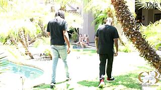 Blonde With Big Tits Gets Double Sloppy Cunilingus And Cock Licking From Muscular Lover