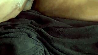 oiled fun on the couch