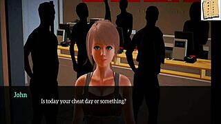 My new family explores erotic adventures in a 3D anime game