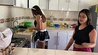 Boss Masturbates House Employee With Huge Dildo