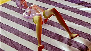 Watch This Teen Masturbate In Stockings!