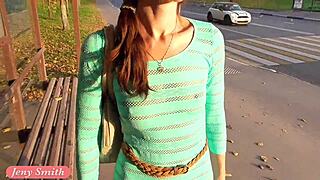 Jeny Smith flaunts daring transparent dress in public heat