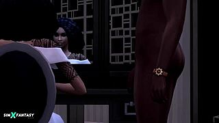 Nalani Mahiai Glamorous Black Anime Girl with Monster Cock