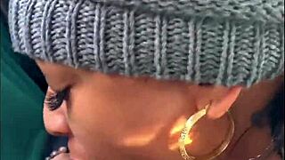 Tattooed Snowboarder Slut's Choking Blowjob Facial