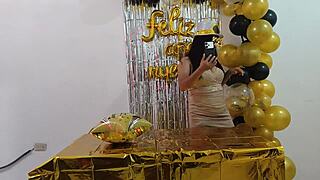 Hot Busty Executive Fantasizes About Sex At Work On New Year's Day